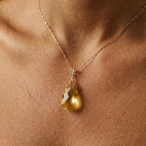 Lunar Glow Citrine Neckalce