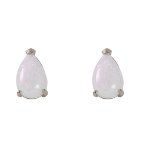 Gleaming Pear Opal Earrings