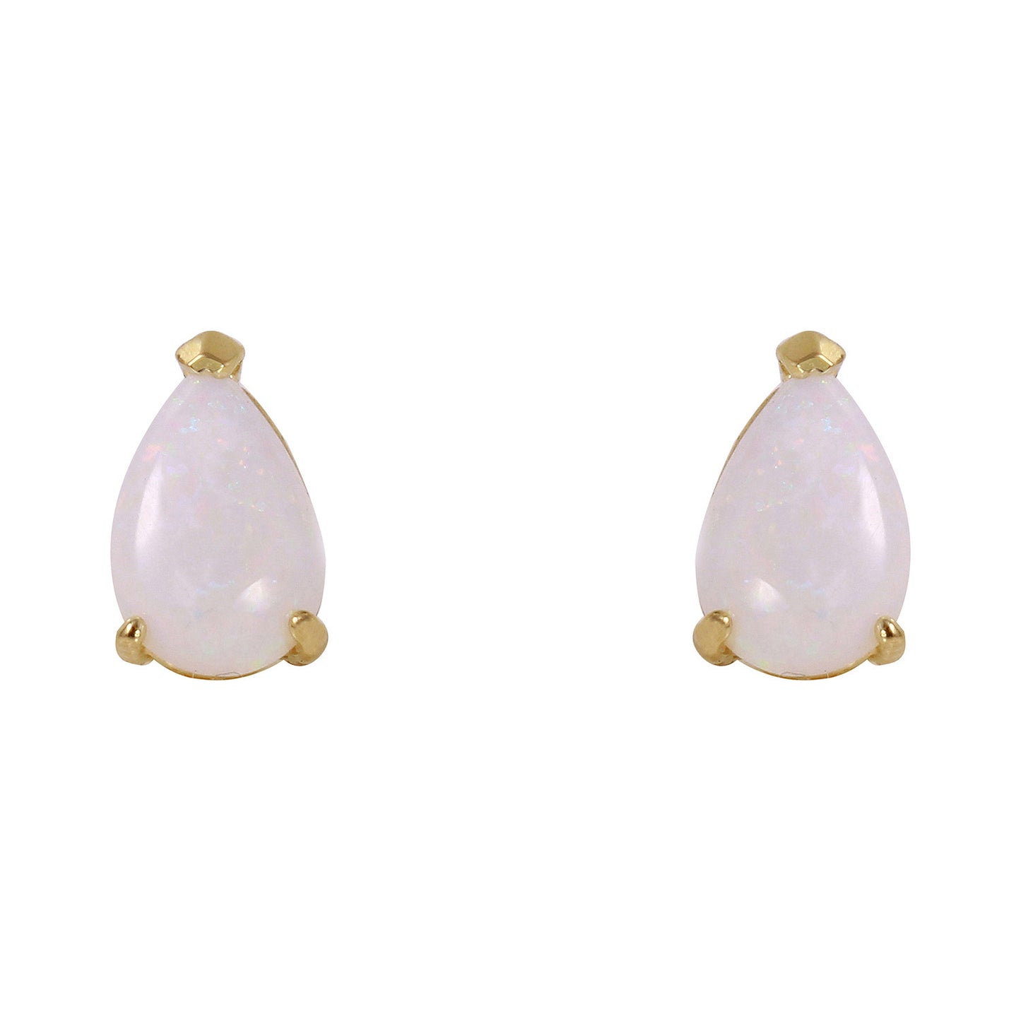 Gleaming Pear Opal Earrings