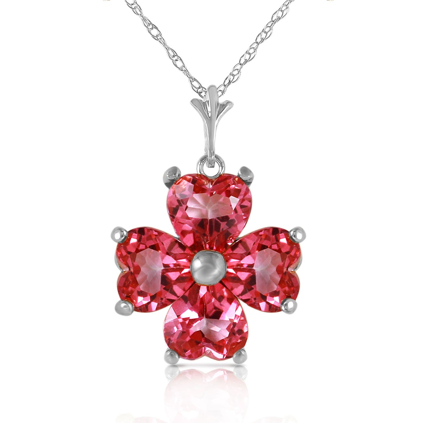 Elegant Petal Pink Topaz Necklace