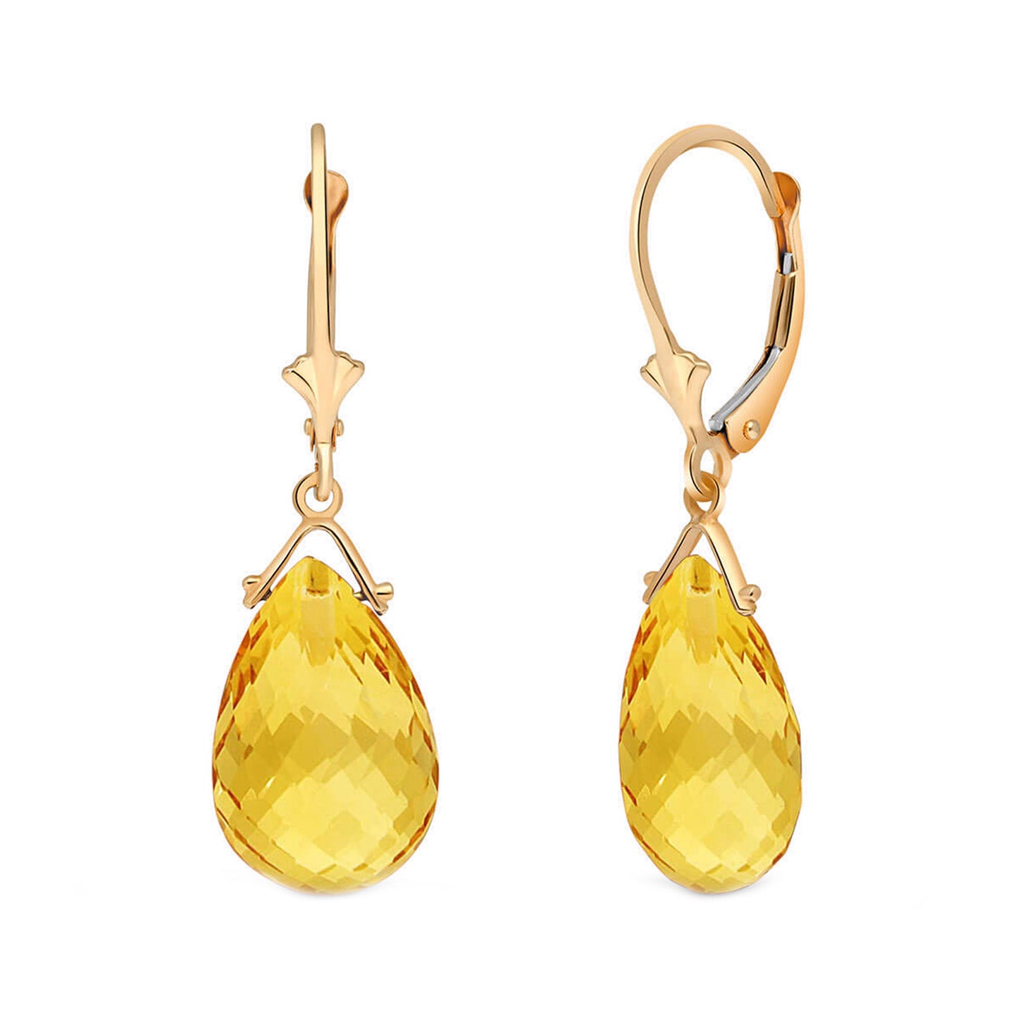 Lunar Glow Citrine Earrings