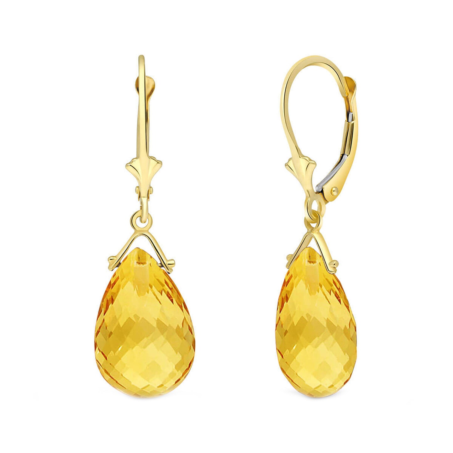 Lunar Glow Citrine Earrings