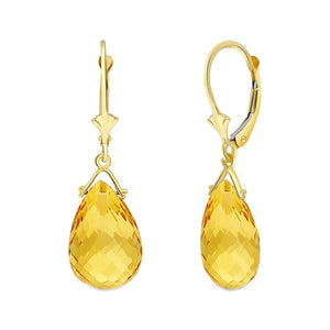 Lunar Glow Citrine Earrings