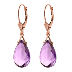 Lunar Glow Purple Amethyst Earrings