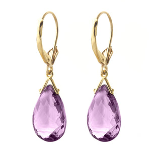 Lunar Glow Purple Amethyst Earrings