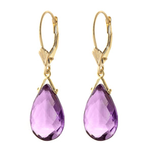 Lunar Glow Purple Amethyst Earrings