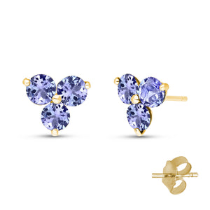 Petal Prism Tanzanite Earrings