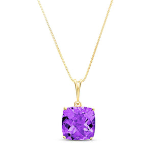 Glowing Halo Purple Amethyst Necklace