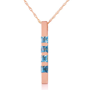 Evergreen Harmony Blue Topaz Necklace