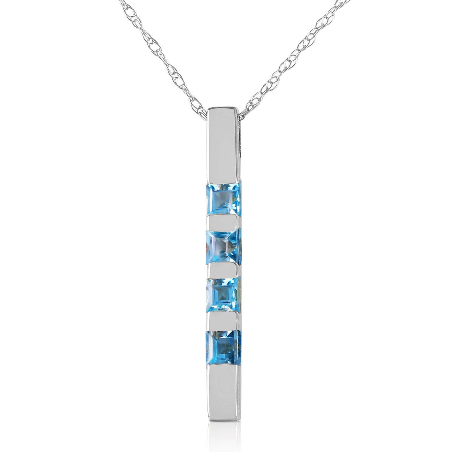 Evergreen Harmony Blue Topaz Necklace