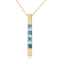 Evergreen Harmony Blue Topaz Necklace