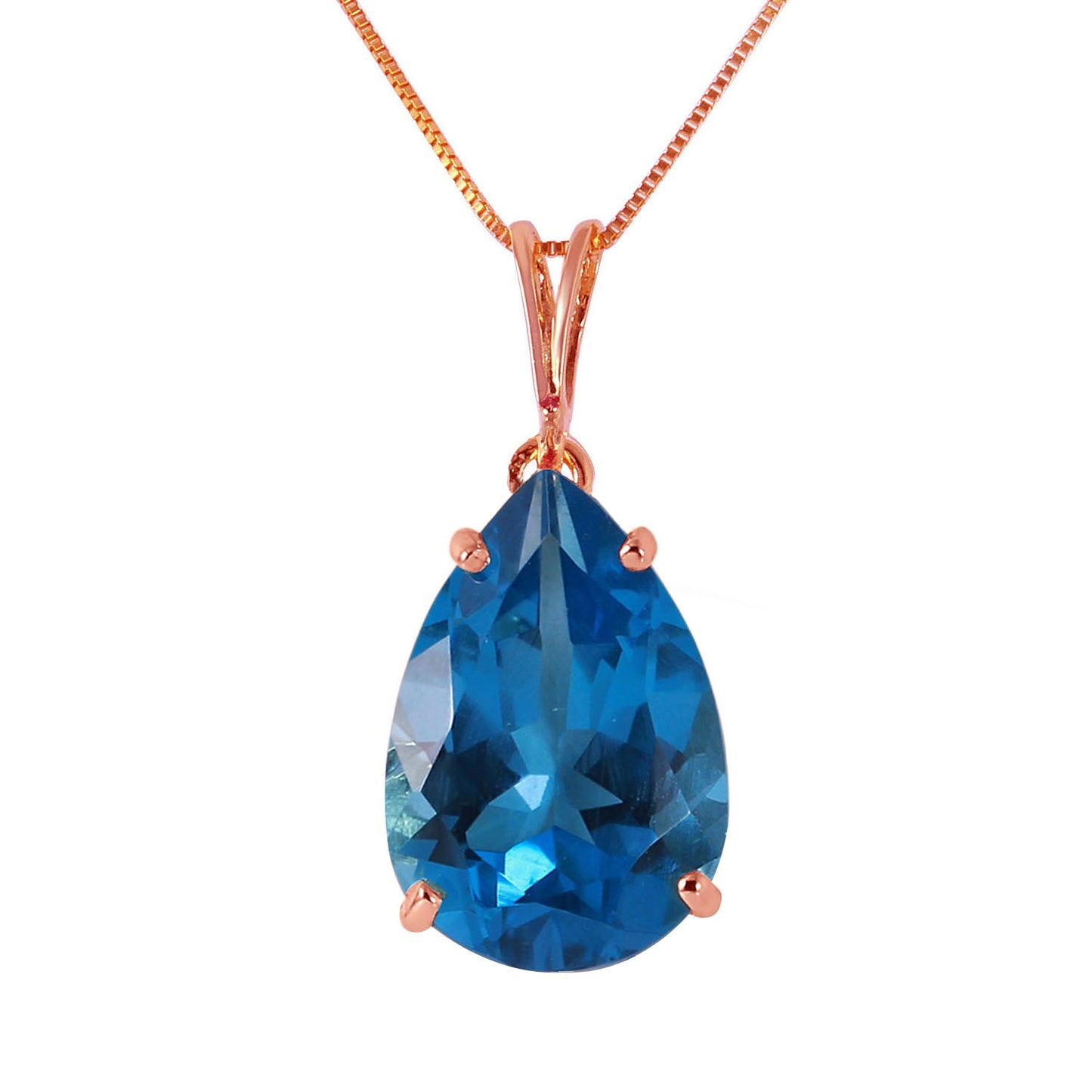 Hidden Light Blue Topaz Necklace