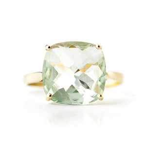 Elegant Spark Green Amethyst Ring