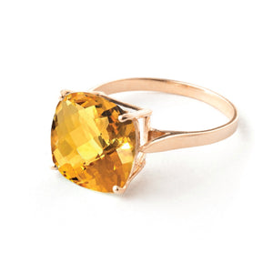 Elegant Spark Citrine Ring