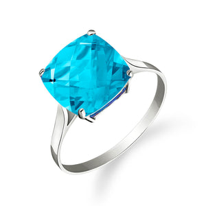 Elegant Spark Blue Topaz Ring