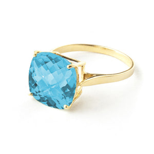 Elegant Spark Blue Topaz Ring