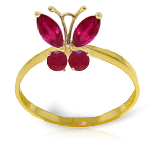 Autumn Breeze Ruby Ring