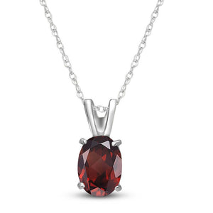 Tranquil Moon Garnet Necklace