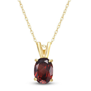 Tranquil Moon Garnet Necklace
