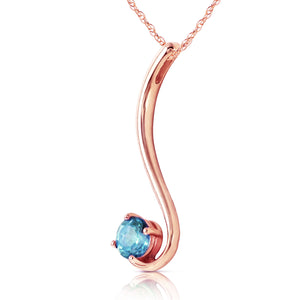 Celestial Sway Blue Topaz Necklace