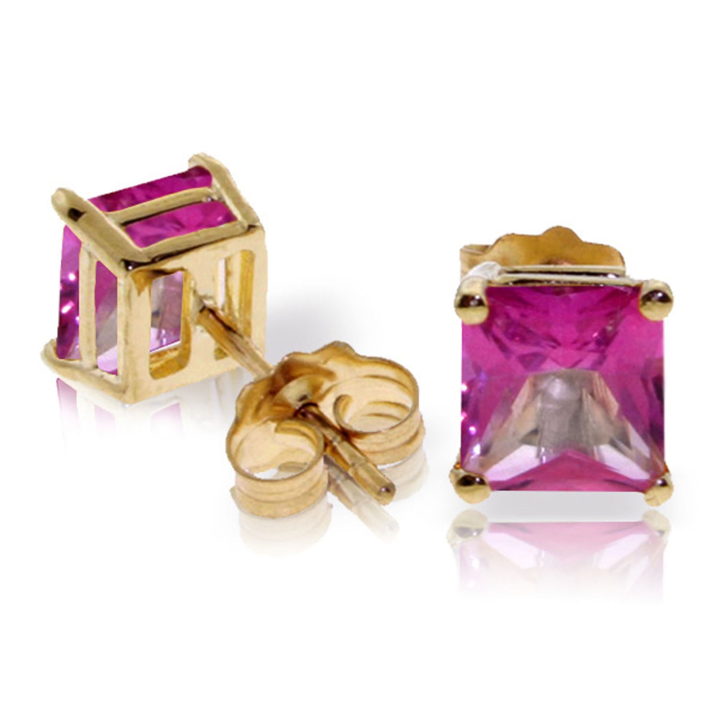 Soulful Edge Pink Topaz Earrings