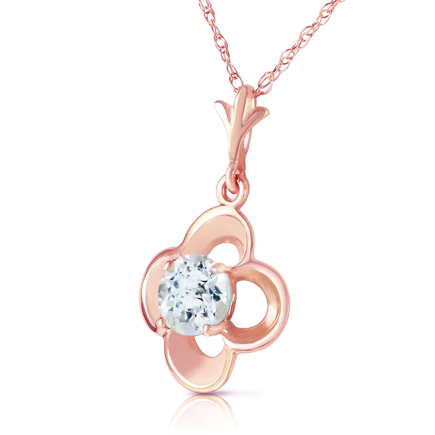 Autumn Serenity Aquamarine Necklace