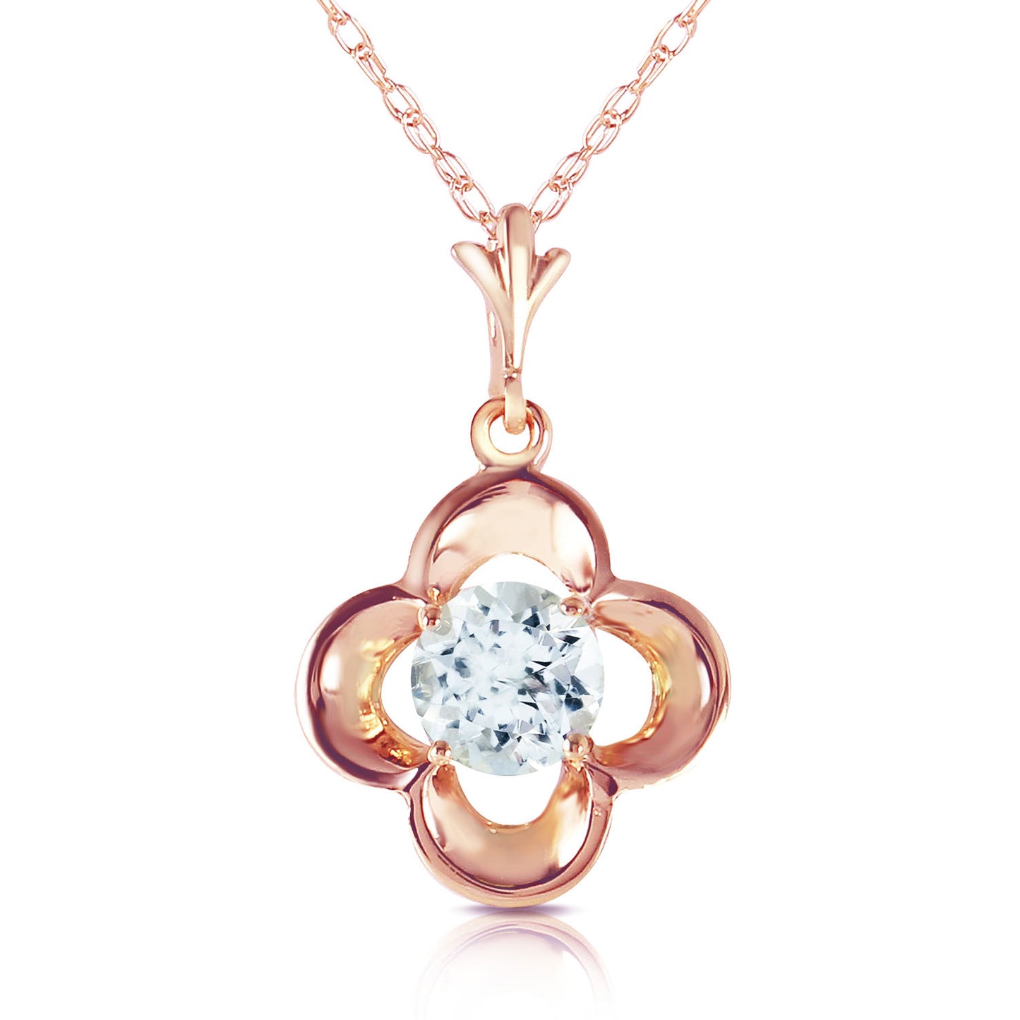 Autumn Serenity Aquamarine Necklace