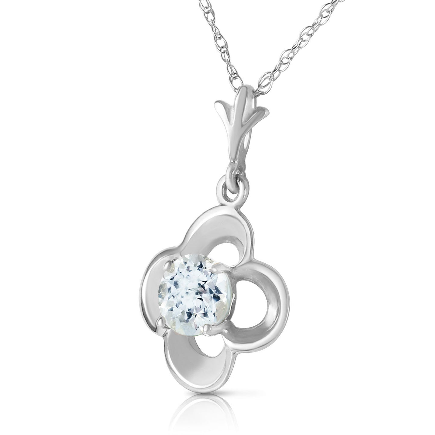 Autumn Serenity Aquamarine Necklace