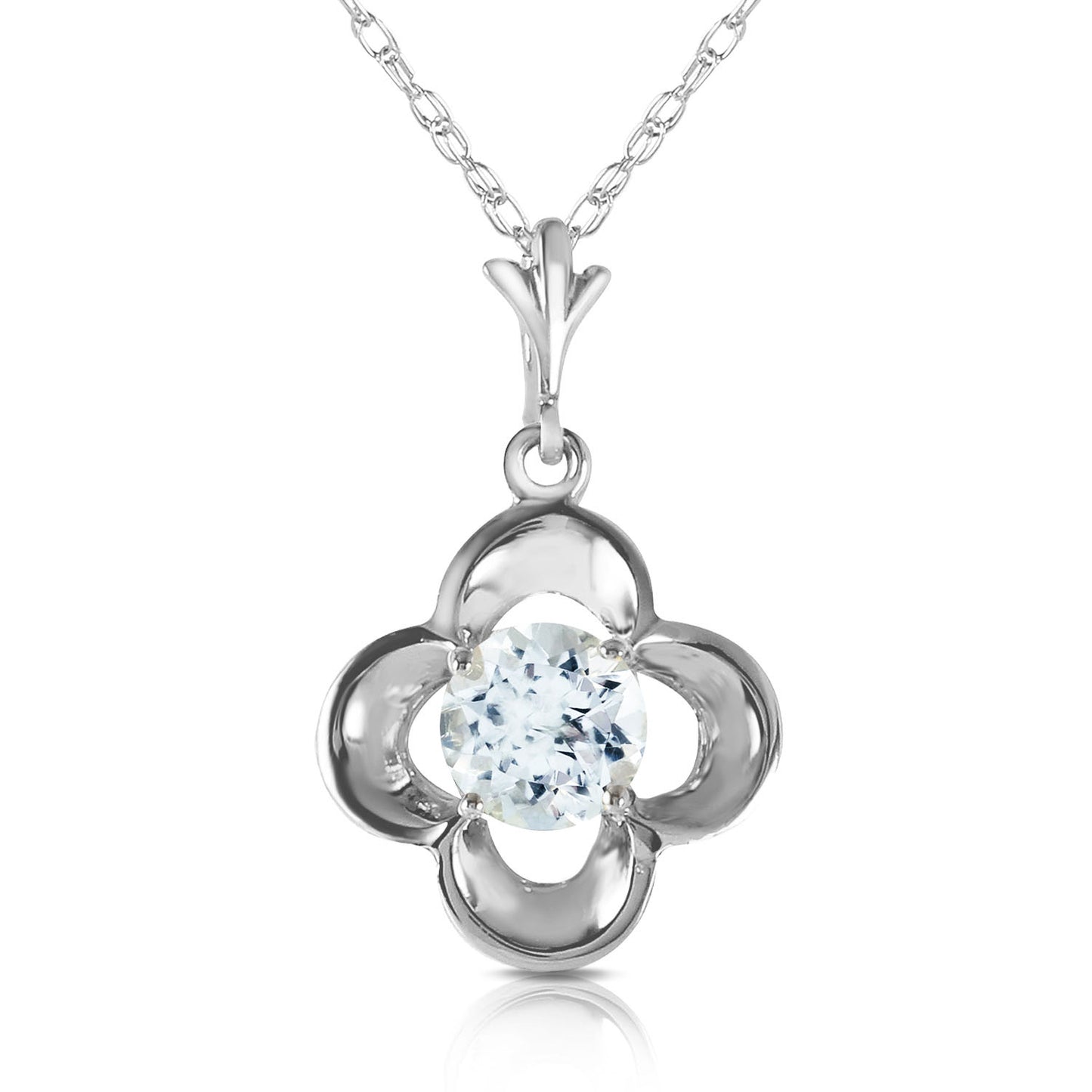 Autumn Serenity Aquamarine Necklace