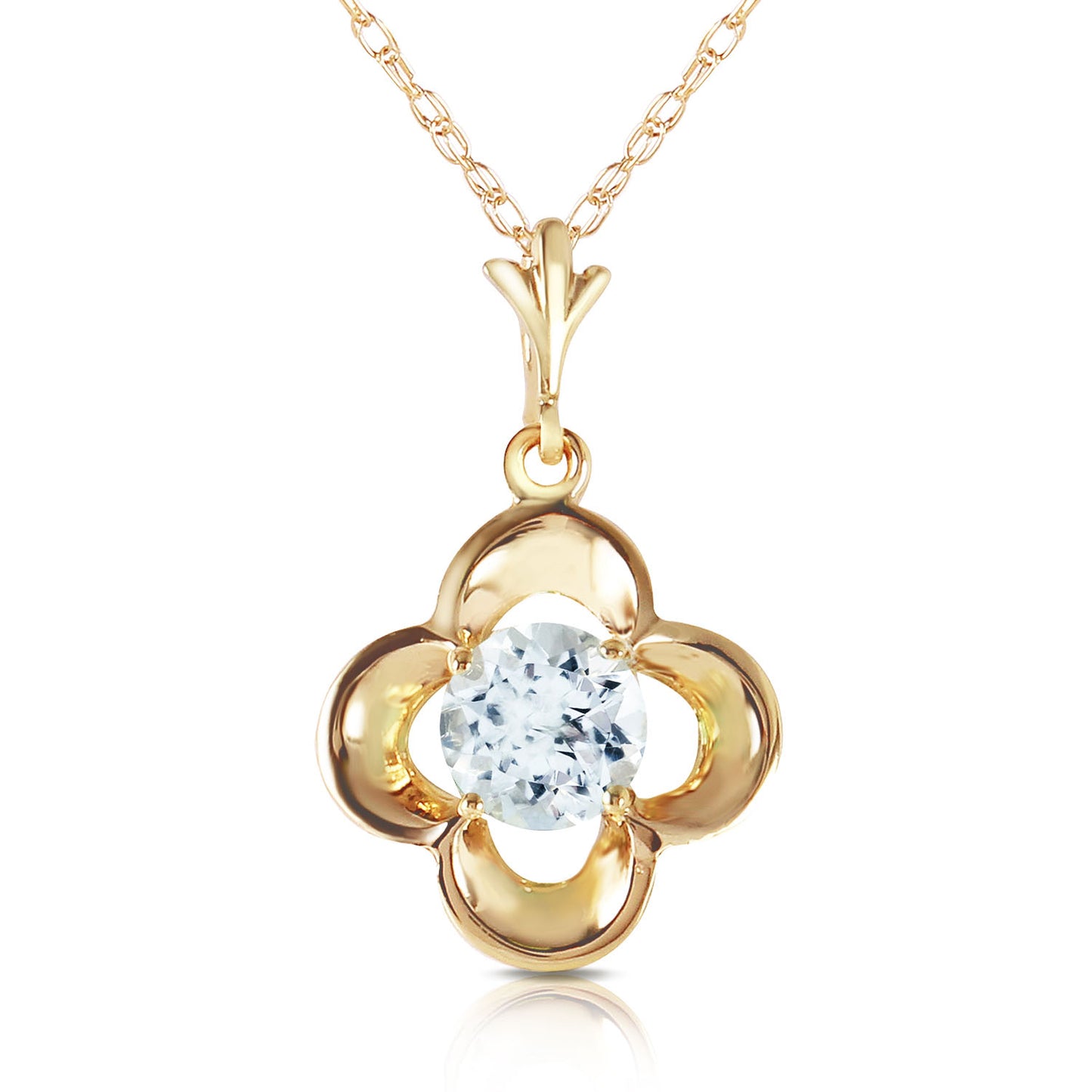 Autumn Serenity Aquamarine Necklace