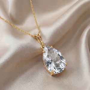 Hidden Light White Topaz Necklace