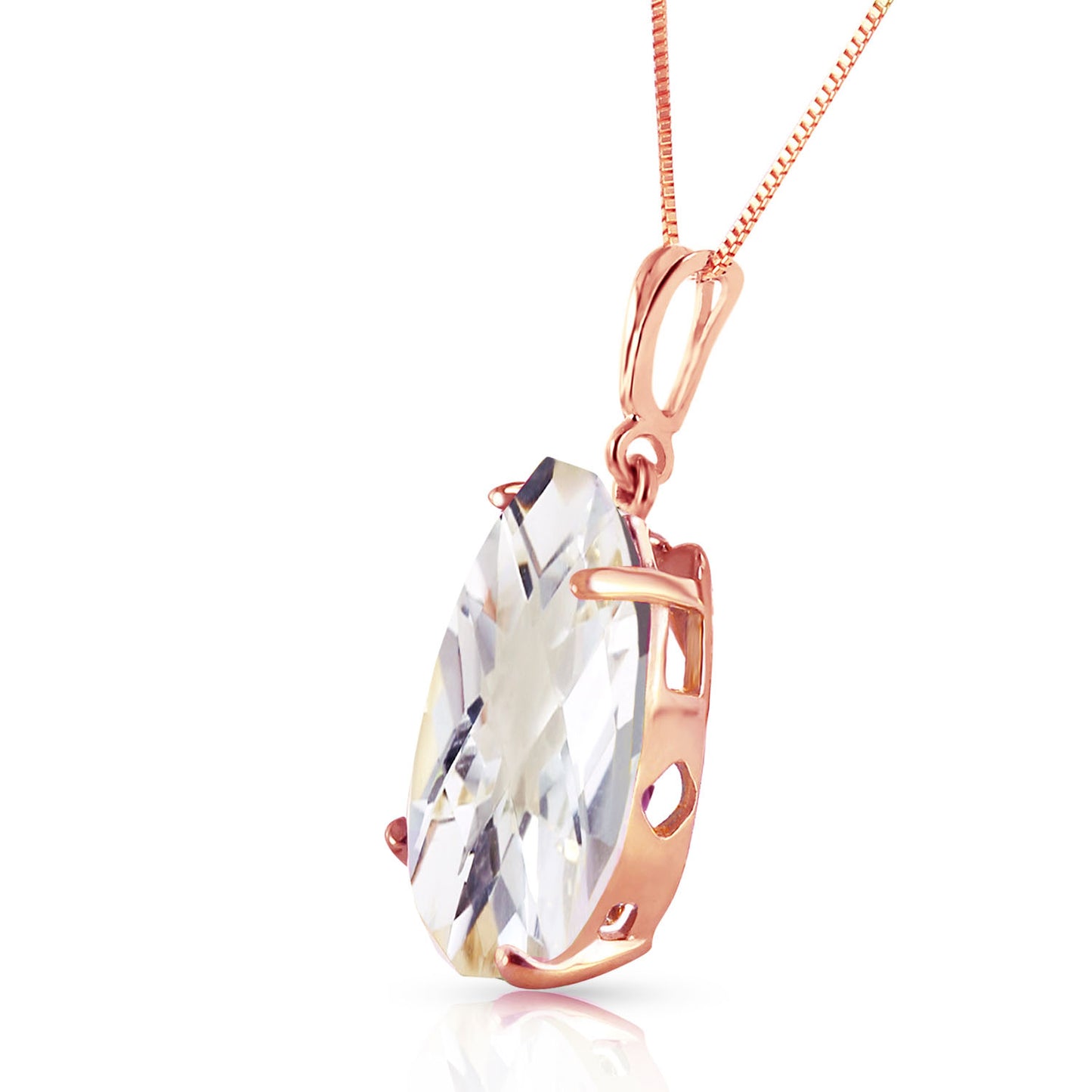 Hidden Light White Topaz Necklace