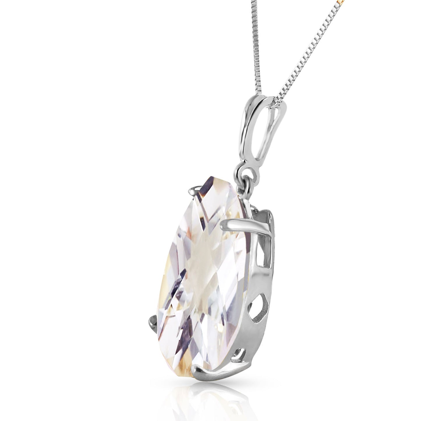 Hidden Light White Topaz Necklace