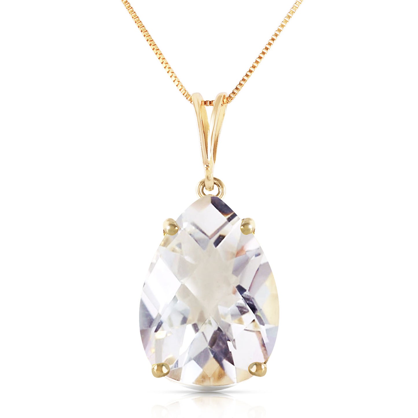 Hidden Light White Topaz Necklace
