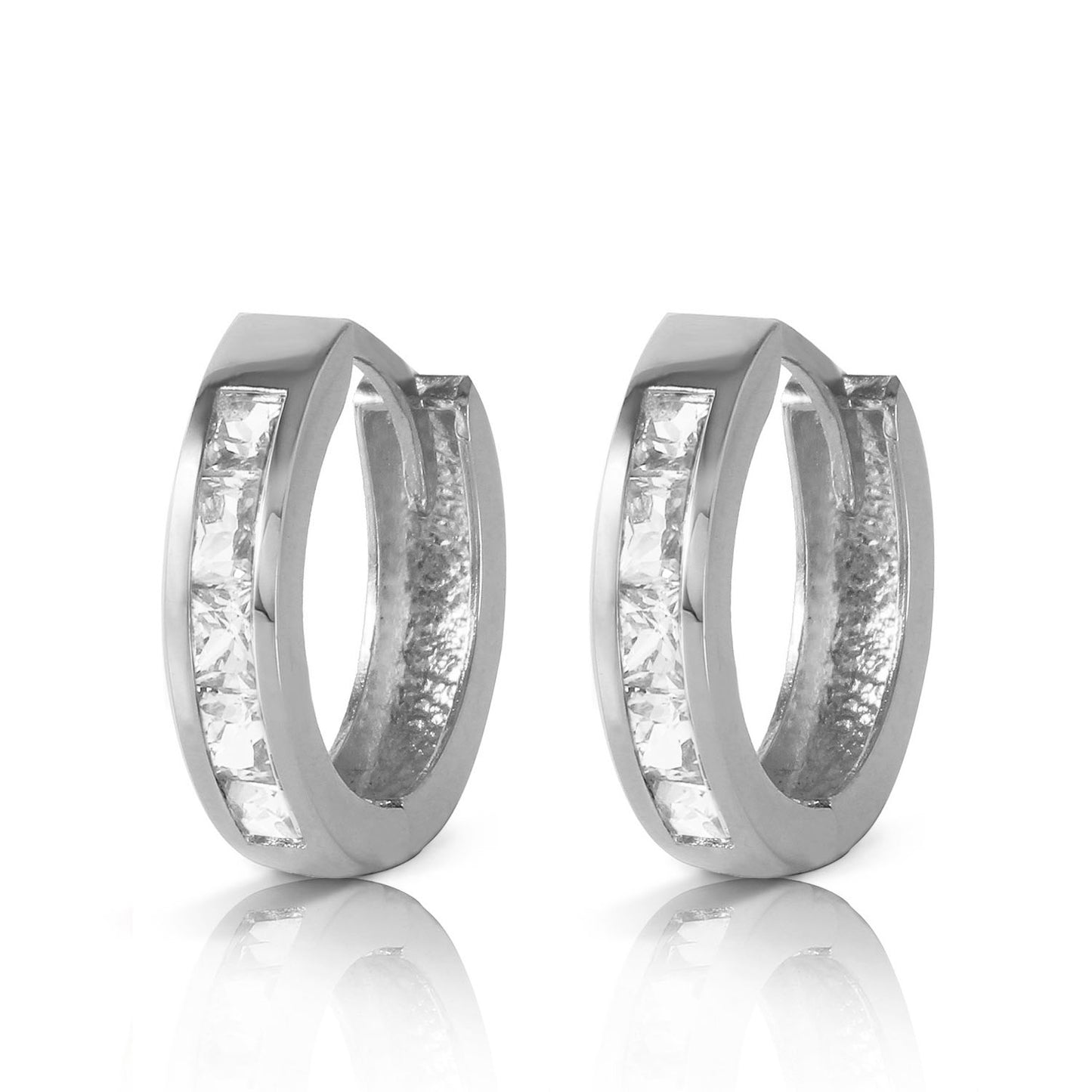 Celestial Sparkle White Topaz Earrings