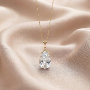 Lunar Glow White Topaz Necklace