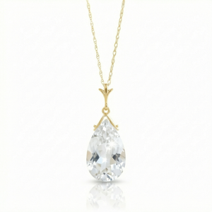 Lunar Glow White Topaz Necklace