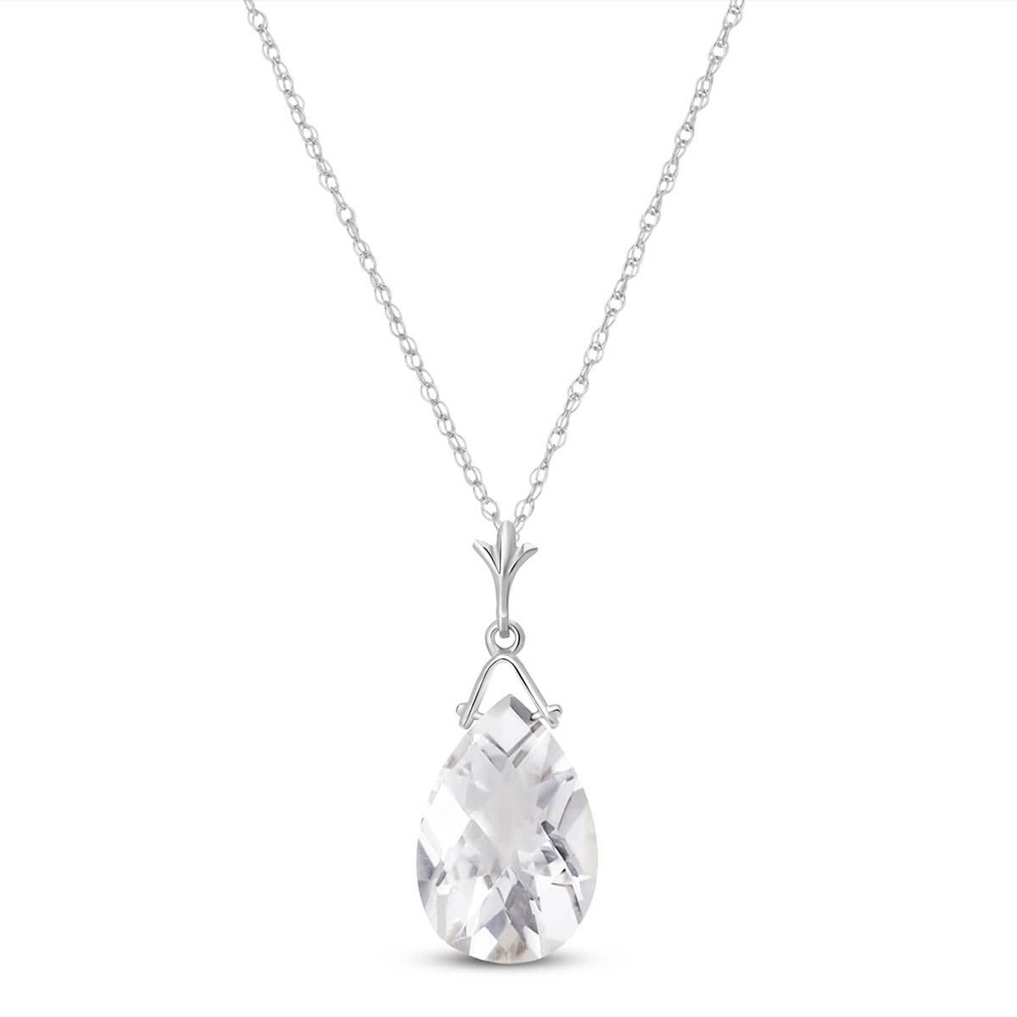 Lunar Glow White Topaz Necklace