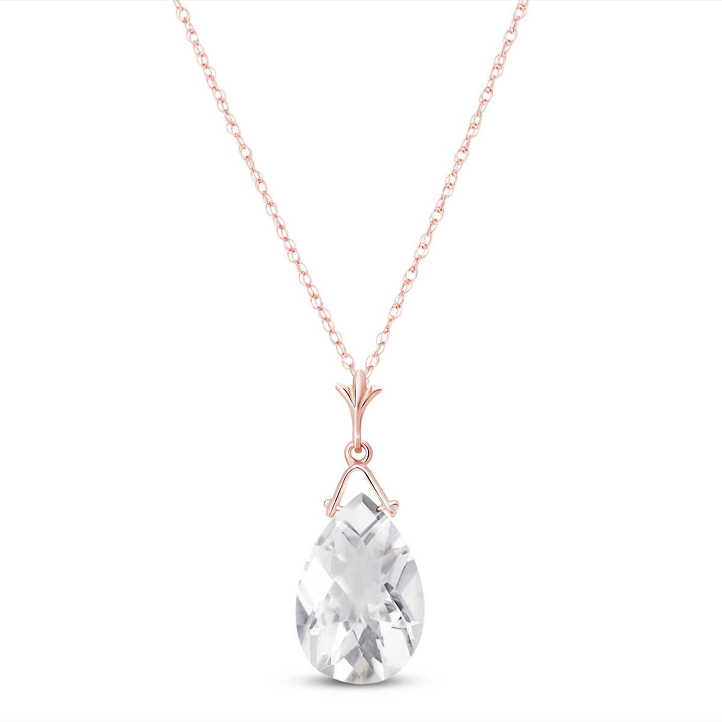 Lunar Glow White Topaz Necklace