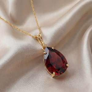 Hidden Light Garnet Necklace
