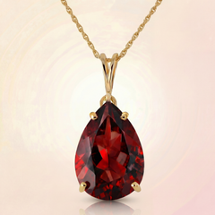 Hidden Light Garnet Necklace