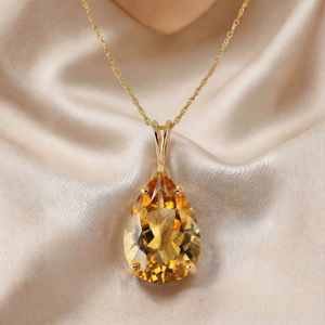 Hidden Light Citrine Necklace