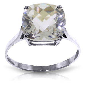 Elegant Spark White Topaz Ring