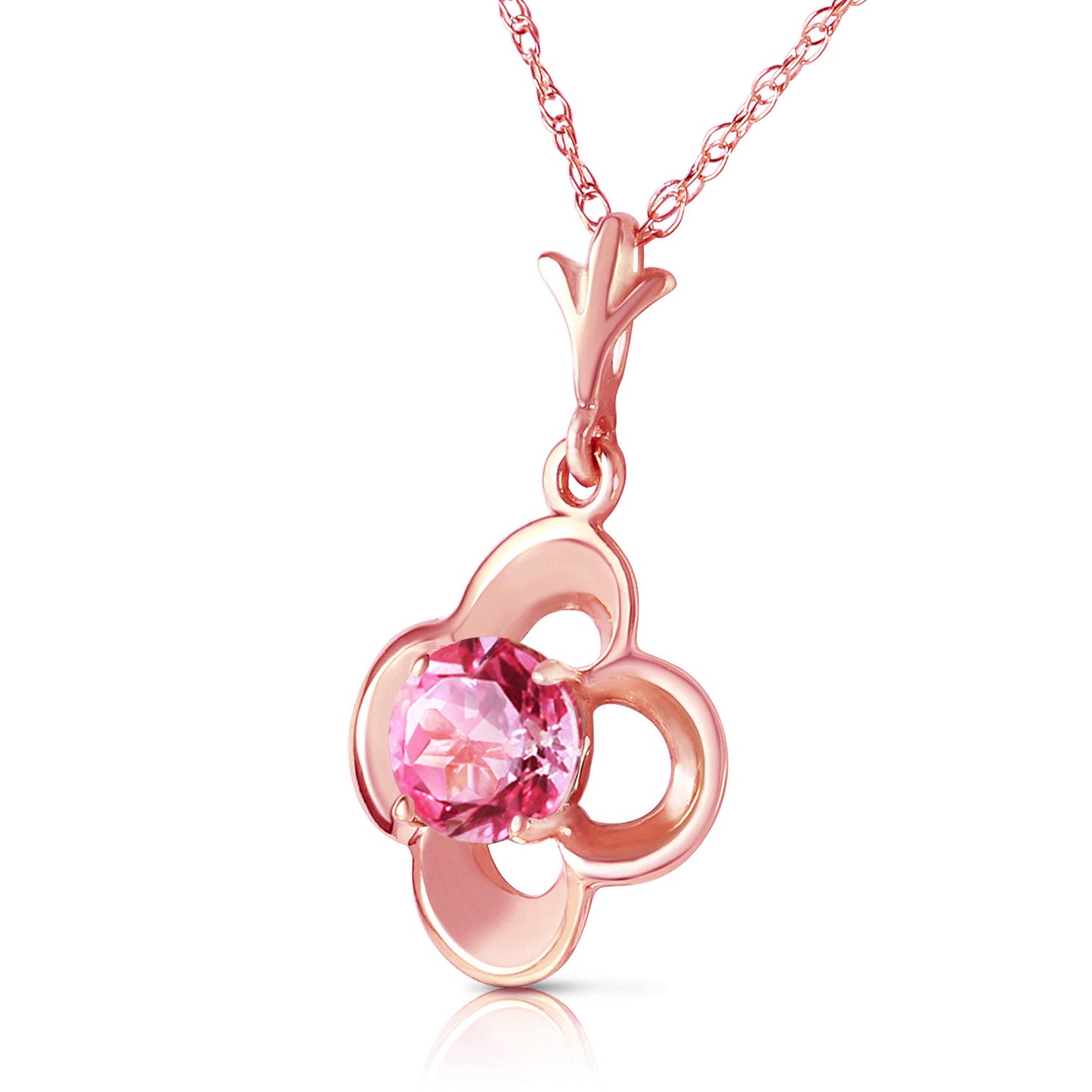 Autumn Serenity Pink Topaz Necklace
