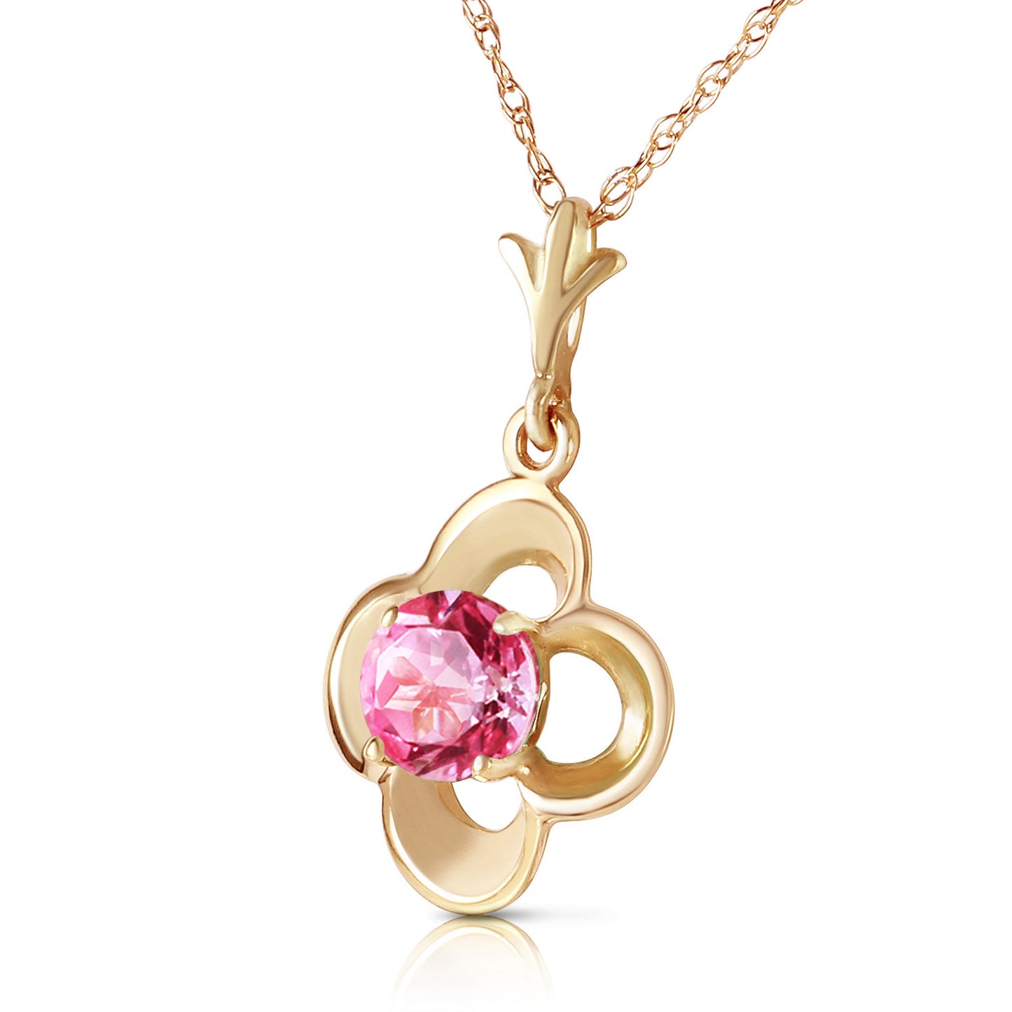 Autumn Serenity Pink Topaz Necklace