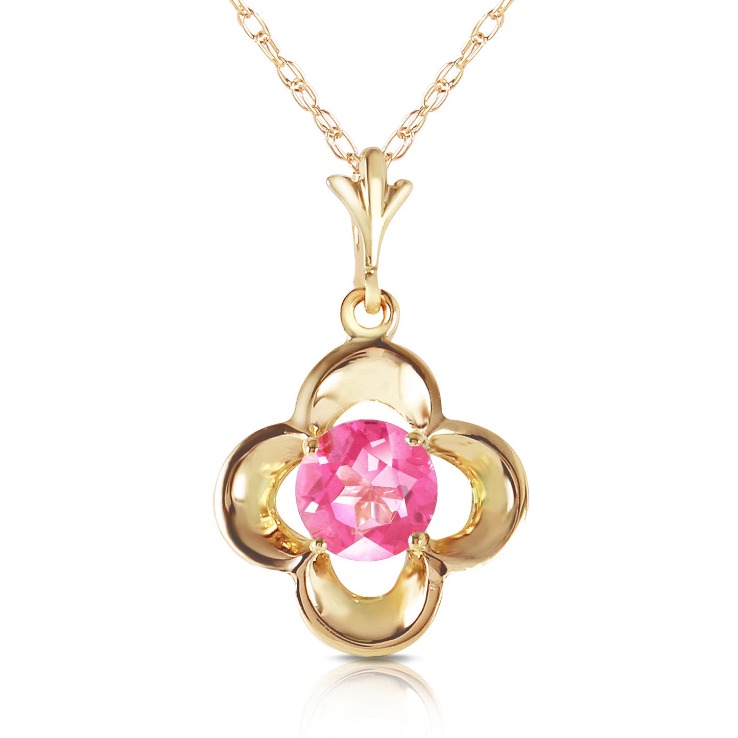 Autumn Serenity Pink Topaz Necklace