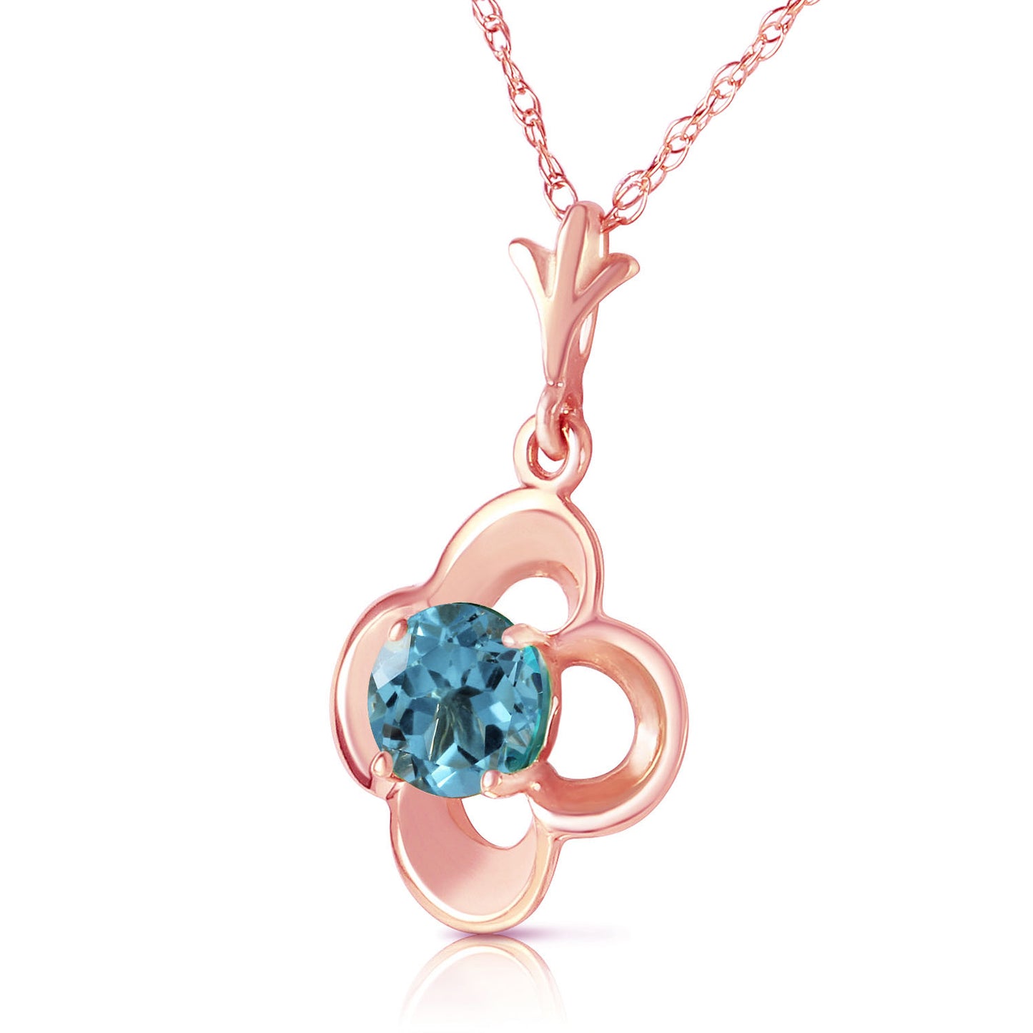 Autumn Serenity Blue Topaz Necklace