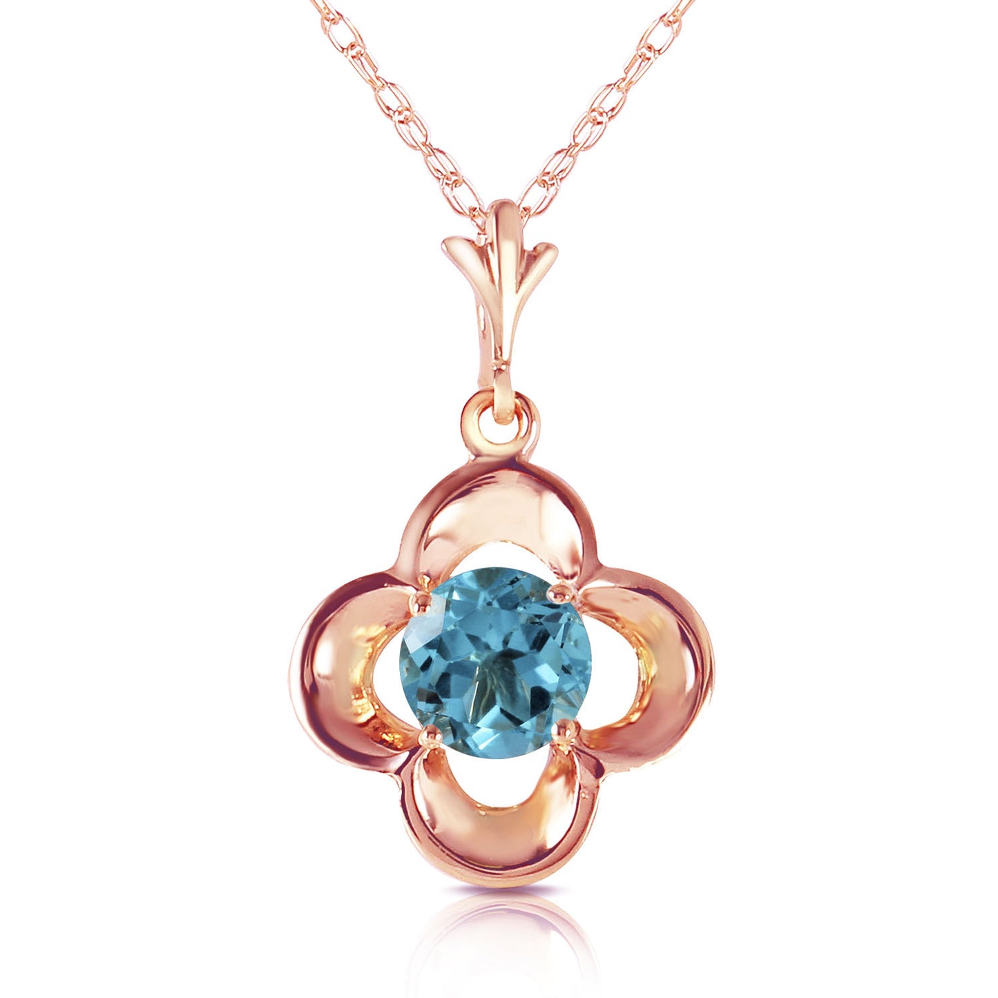 Autumn Serenity Blue Topaz Necklace