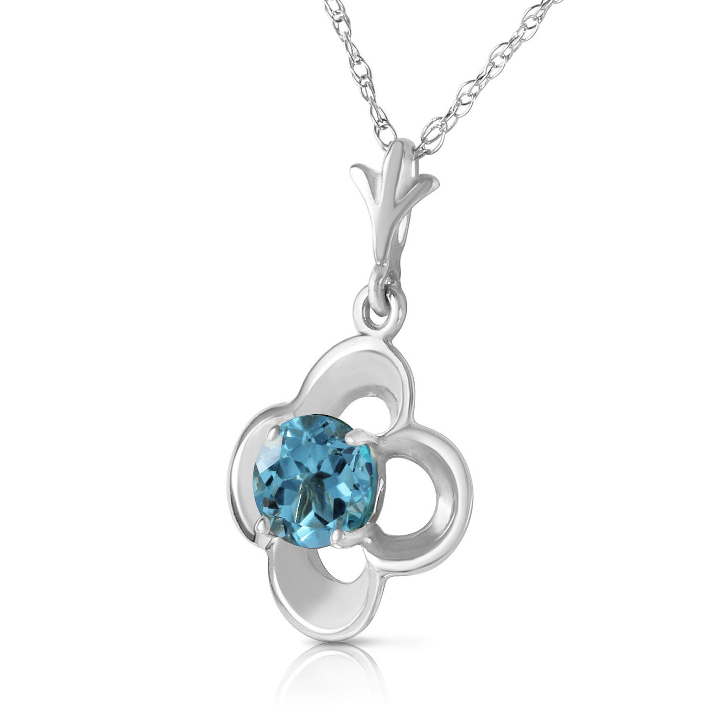 Autumn Serenity Blue Topaz Necklace