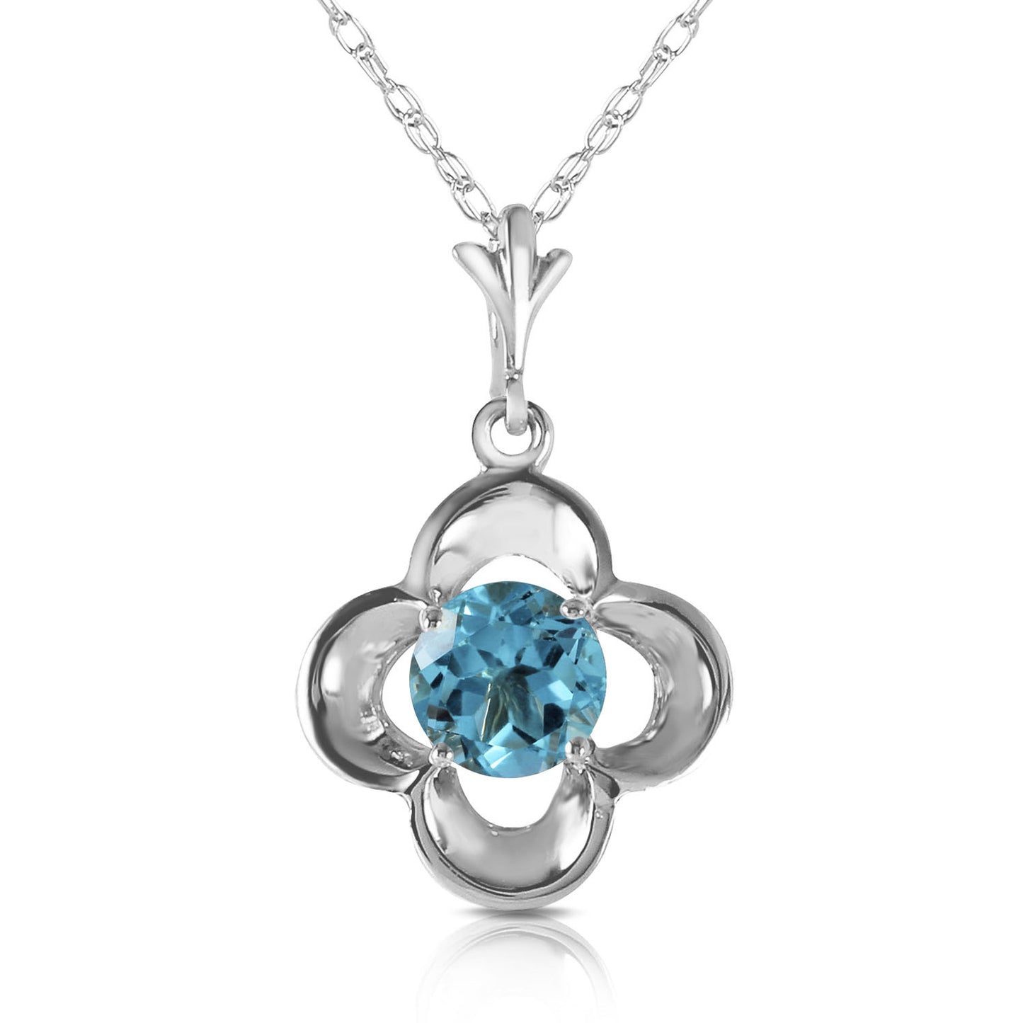 Autumn Serenity Blue Topaz Necklace